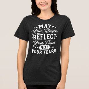 T-shirt En Tri-matière Refléter l'espoir et non la peur – Citation motiva