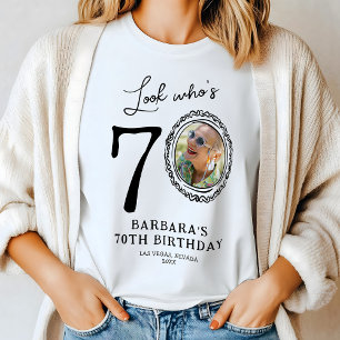 T-shirt En Tri-matière Regardez qui est soixante-dix photo 70e anniversai