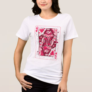 T-shirt En Tri-matière Reine de cœur PNG, Fille de café de la Saint-Valen