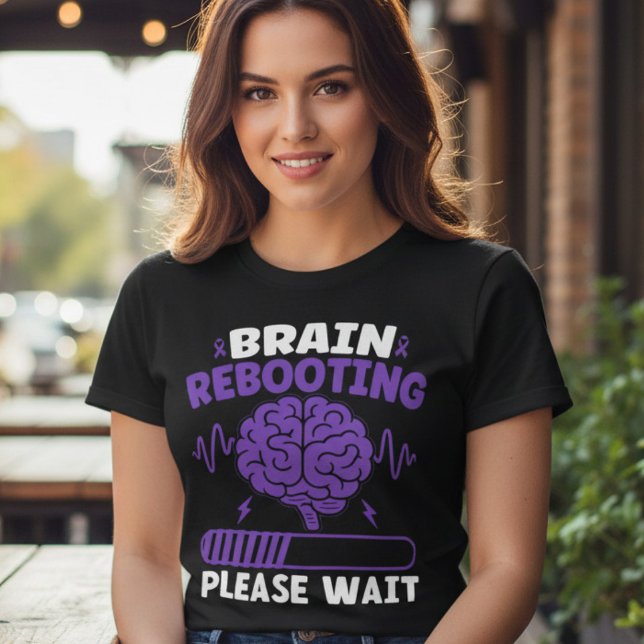 T-shirt En Tri-matière Réinitialisation du cerveau, humour et sensibilisa (Créateur téléchargé)