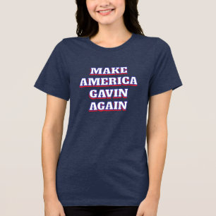T-shirt En Tri-matière Rendre à l'Amérique son avantage Newsom Humour p
