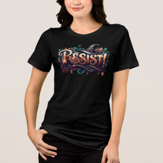T-shirt En Tri-matière RésISTE Casquette sorcière, Rejoignez la Résistanc