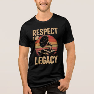 T-shirt En Tri-matière Respecte l'héritage Collectionneurs de disques ama