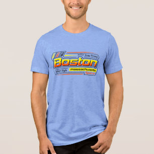 T-shirt En Tri-matière Restez fort Boston Massachusetts Sports T-shirt