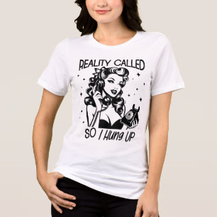 T-shirt En Tri-matière Retro 1950 Glam Girl Drôle Citation sarcastique