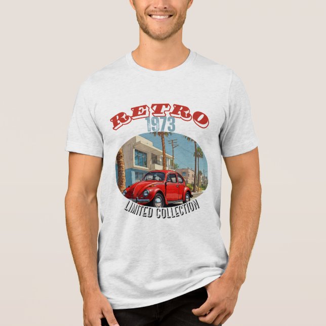 T-SHIRT  EN TRI-MATIÈRE RETRO 1973 - RETRO REVIVAL (COLLECTION LIMITÉE) (Recto)