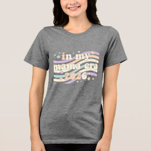 T-shirt En Tri-matière Rétro Dans Mon Ère Mama 2026 Maternité Pastel Groo