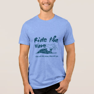 T-shirt En Tri-matière Ride the Wave - Résilience en mouvement