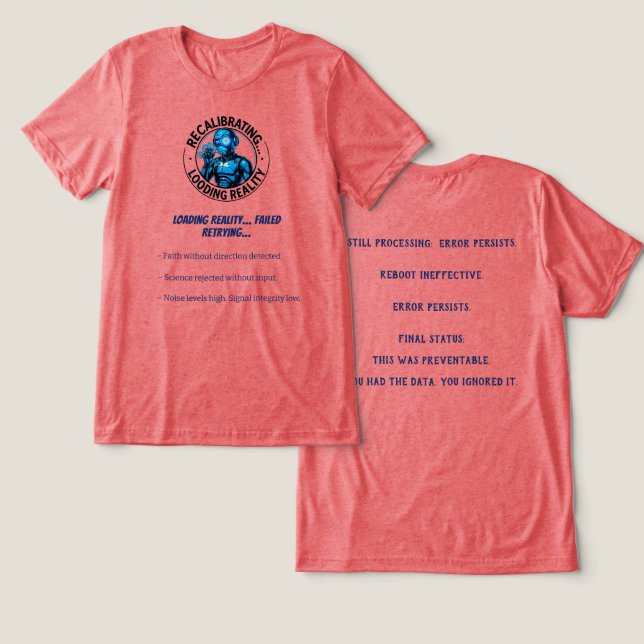 T-shirt En Tri-matière Robots de données Réalité Couleurs (Design Recto & Verso)