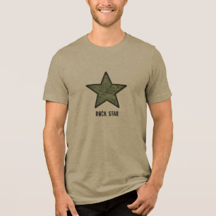 T-shirt En Tri-matière Rock Star Cool Rock Texture avec texte personnalis