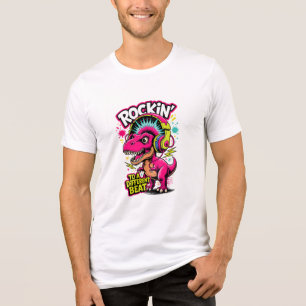 T-shirt En Tri-matière Rockin' Dino T-Rex – Amateur de musique de dinosau