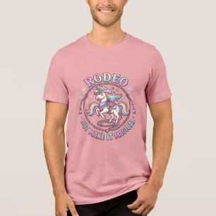 T-shirt En Tri-matière Rodéo de licorne mais rendez-le magique drôle cade