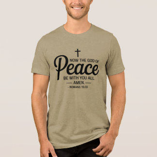 T-shirt En Tri-matière Romains 15:33 T-shirt chrétien - Dieu de la Paix