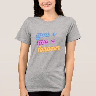 T-shirt En Tri-matière Romantic Couple T-Shirt, Love Relationship Matchin