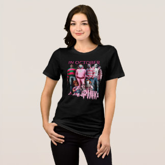 T-SHIRT EN TRI-MATIÈRE ROSE