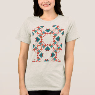 T-shirt En Tri-matière Rouge Bleu Sud-Ouest Méditerranée Look Crisscross