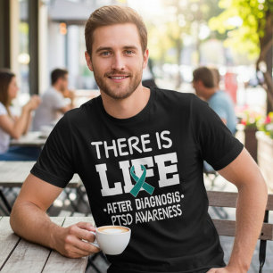 T-shirt En Tri-matière Ruban de sensibilisation sarcelle Guerrier SSPT