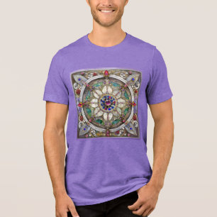 T-shirt En Tri-matière Ruby, Amethyst, Sapphire et Pearl Mandala