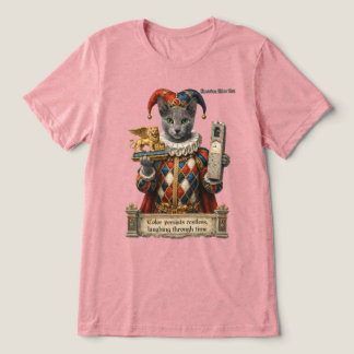 T-shirt En Tri-matière Russian Blue Arlequin Cat