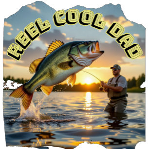 T-shirt En Tri-matière Rustic Reel Cool Papa Sports extérieurs Pêche