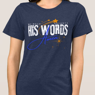 T-shirt En Tri-matière Sa Parole Mon Pain Quotidien Jésus-Christ Dieu Ble