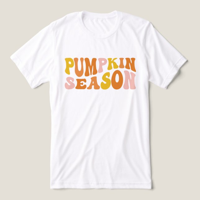 T-shirt En Tri-matière Saison citrouille (Design Recto)