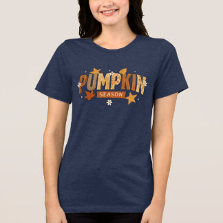 T-shirt En Tri-matière Saison citrouille Automne Motif Lettres avec Flora