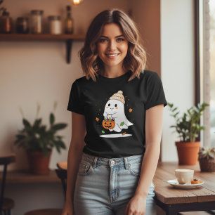 T-shirt En Tri-matière Saison éffrayante Ghost Cute Halloween cadeau d'au