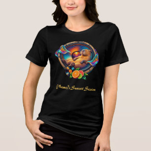 T-shirt En Tri-matière Salon de l'enceinte Capybara Music Sunset