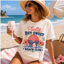 Salty But Sweet Beach Club Coastal Bachelorette