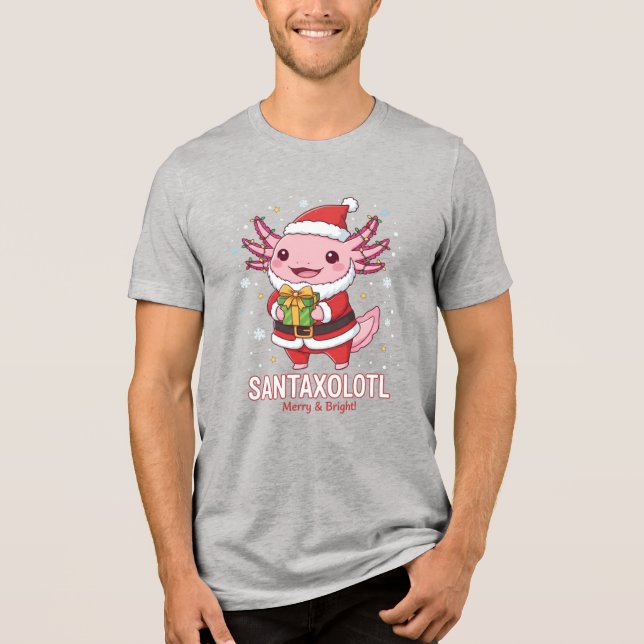 T-shirt En Tri-matière SANTAXOLOTL Merry Bright Christmas Unisex T-Shirt (Recto)