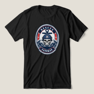 T-shirt En Tri-matière Sauvetage Vétéran Recherche et Sauvetage Maritime