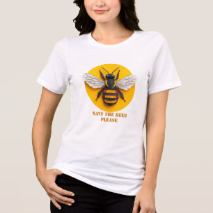 T-shirt En Tri-matière Sauvez les abeilles ! Eco-Friendly Gear pour un Gr