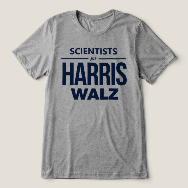 T-shirt En Tri-matière Scientifiques pour Harris Walz (Design Recto)