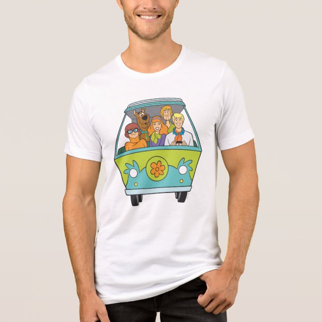 T-shirt En Tri-matière Scooby-Doo & Gang Mystery Machine (Recto)