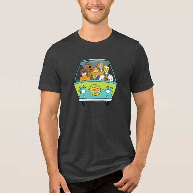 T-shirt En Tri-matière Scooby-Doo & Gang Mystery Machine (Recto)