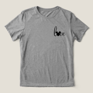T-shirt En Tri-matière Script d'amour Mickey