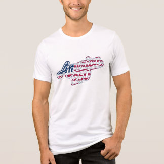 T-shirt En Tri-matière Script de drapeau de l'Amérique 250 Semiquincenten