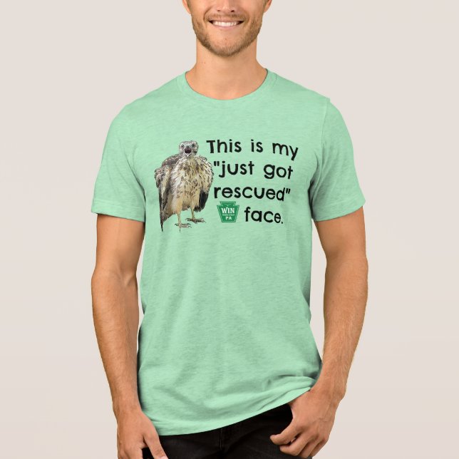 T-shirt En Tri-matière Secourir la chemise face avec WIN # sur le dos (Recto)