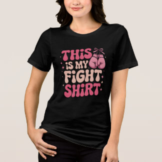 T-shirt En Tri-matière Sensibilisation au cancer du sein Ruban rose