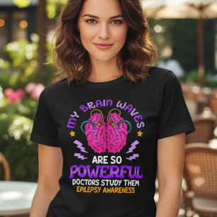 T-shirt En Tri-matière Sensibilisation drôle aux ondes cérébrales de l'ép
