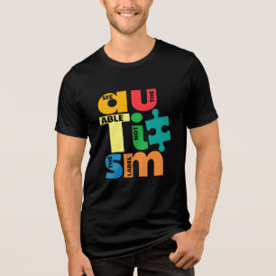 T-shirt En Tri-matière Sensibilisation sur l'autisme Voir Able Not Étique