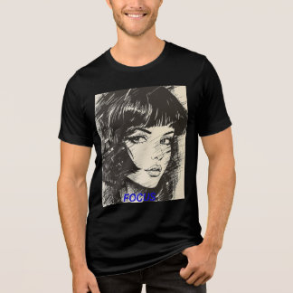 T-shirt En Tri-matière Shadowed Beauty: 90s Anime Ink Tee