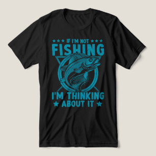 T-shirt En Tri-matière Si je pêche, je pense à ça