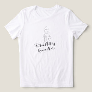 T-shirt En Tri-matière signature de style d'art de tatouage moderne