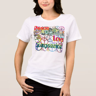 T-shirt En Tri-matière Signes de paix de Hipster