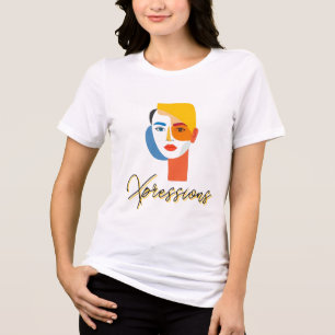 T-shirt En Tri-matière Silhouette Abstraite de méditation de Yoga