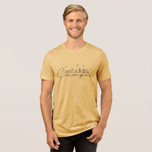 T-shirt En Tri-matière Silhouette de campeur heureux