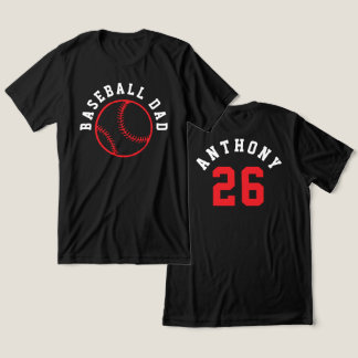 T-shirt En Tri-matière Simple Double-Sided Baseball Parent Kid Name