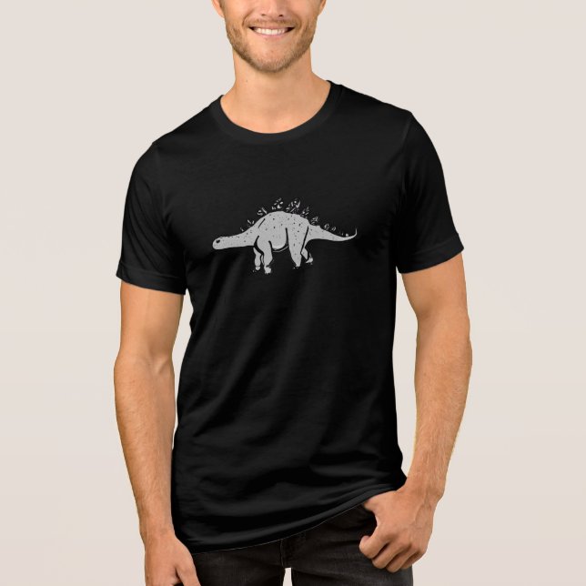 T-shirt En Tri-matière Sleek Stegosaurus: Unisex T-Shirt (Recto)